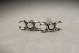 Triple Moon Goddess Earrings