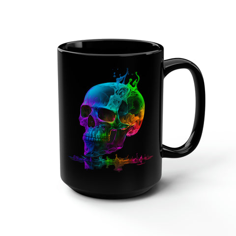 Rainbow Skull Mug