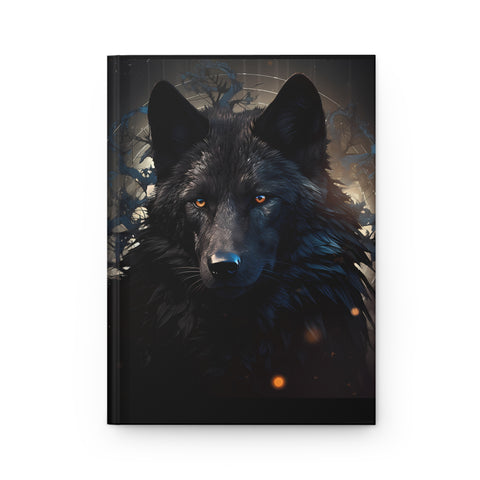 Black Wolf Hardcover Journal