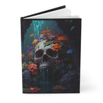 Skull and Flowers Hardcover Journal Matte