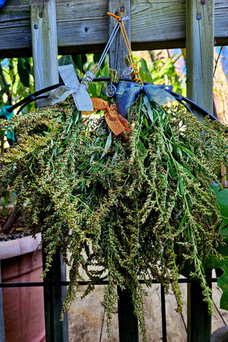 Herbal Mini Altar Mugwort Broom