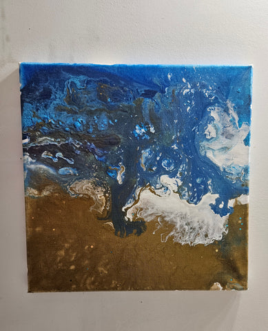 Waterside Beach Freepour Canvas