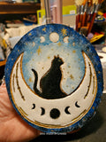 Crescent Moon Black Cat