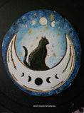 Crescent Moon Black Cat