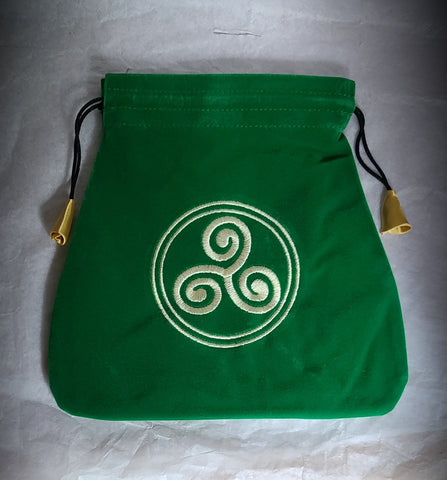 Celtic Triskel Velvet Tarot Bag