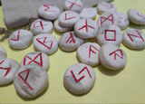 Elder Futhark White Norse Rune set - Religious & Ceremonial