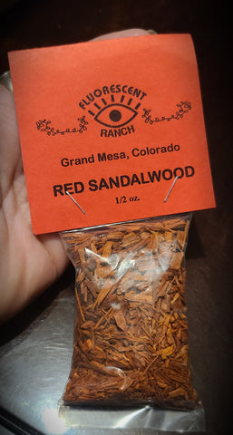Raw Red Sandalwood Chips - Incense