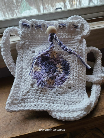 Purple Spiral Crossbody purse