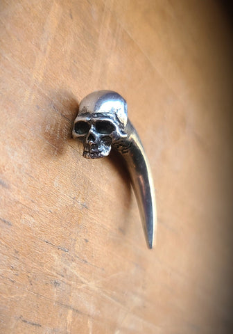 Skull and Horn Earring