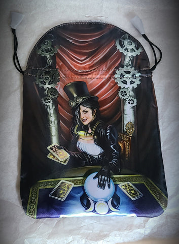 Steampunk High Priestess Satin Tarot Bag