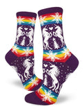 Witchy Socks - Rainbow Unicorn Crew
