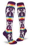 Witchy Socks - Unicorn Rainbow Knee High