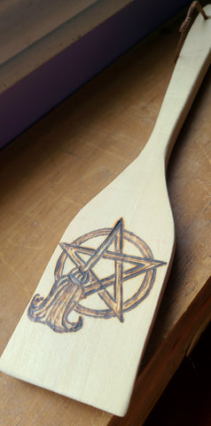 Wooden Spoon Pentacle & Broom